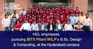 HCL employees, attending the campus immersion at BITS Pilani, Hyderabad campus